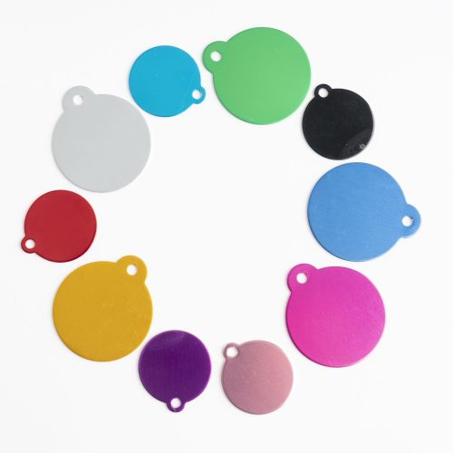 Hondenpenning Aluminium Rond Met Oog 1