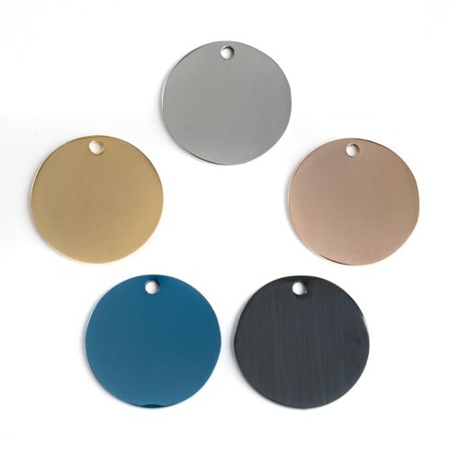 RVS Hondenpenning Luxe Rond L