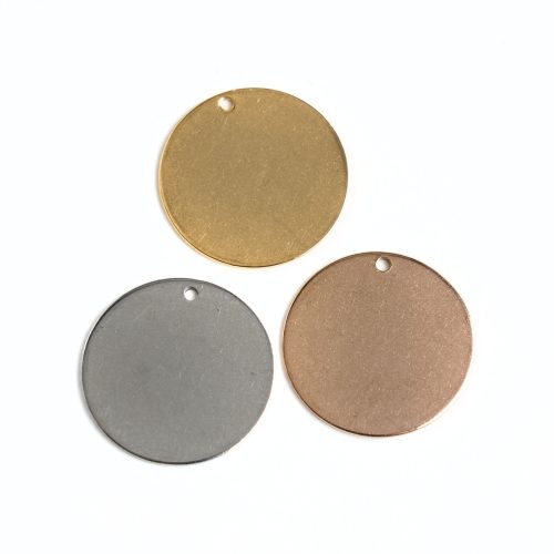 Hondenpenning RVS rond 25 mm